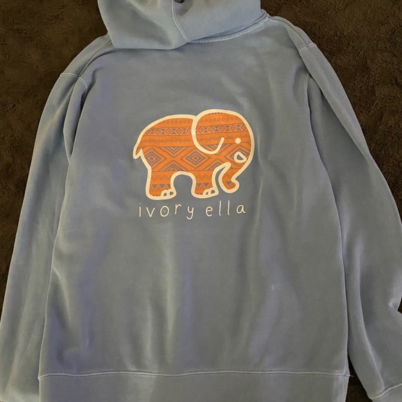 Ivory Ella light blue Hoodie worn once - Picture 2 of 2